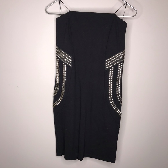 NWT Guess Black Strapless Dress - Picture 3 of 8